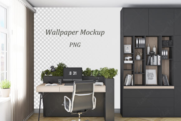 Download Wallpaper Mockup Office - 864 - Premium Resources