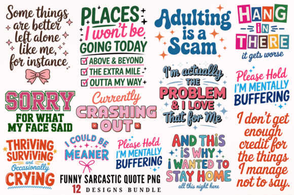 Download Funny Sarcastic Quote PNG Sublimation De - Quote Collection